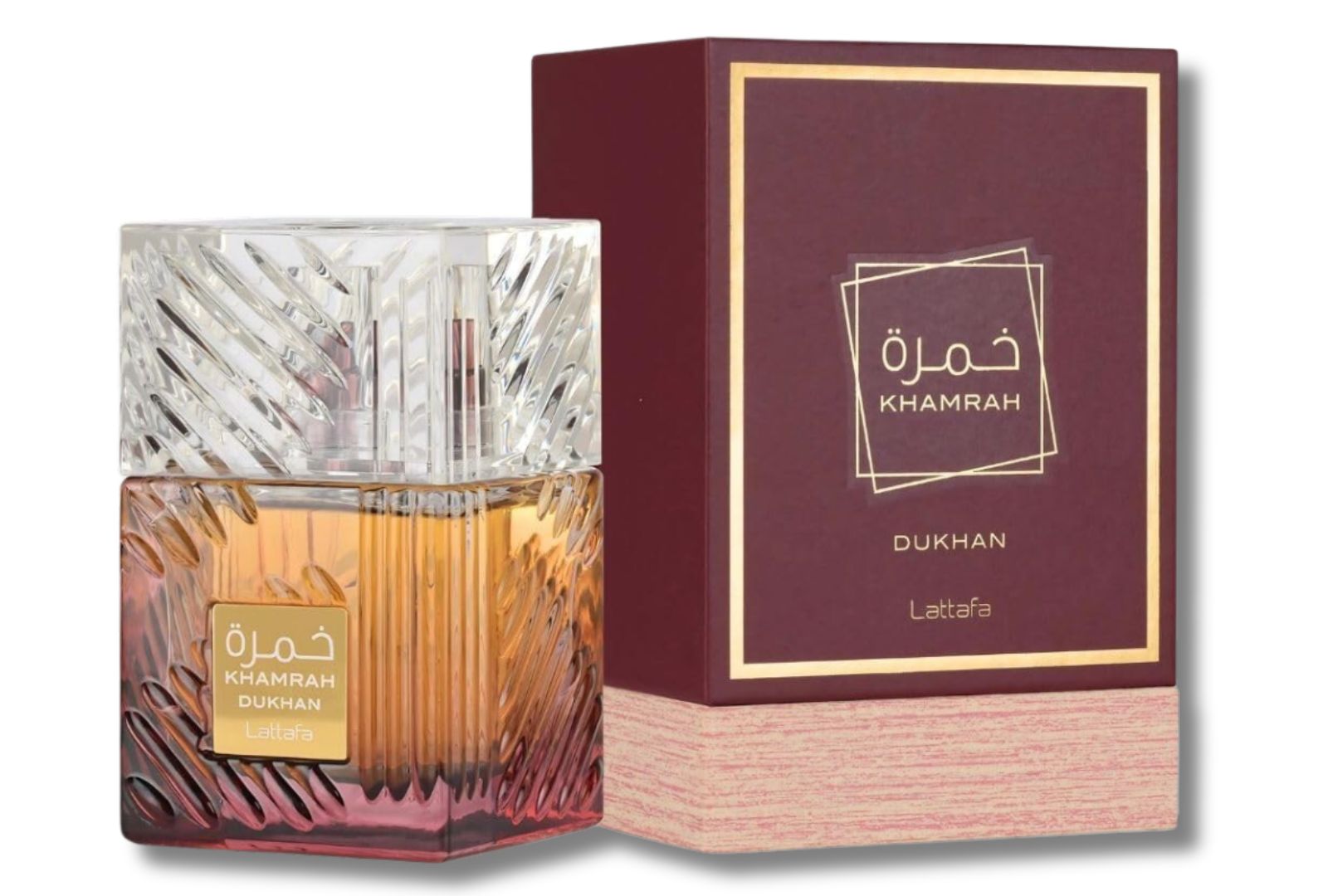 KHAMRAH KARAZ と DUKHAN 100ml × 2個 set Khamrah Dukhan by Lattafa 100ml EDP | Nexara Perfumes