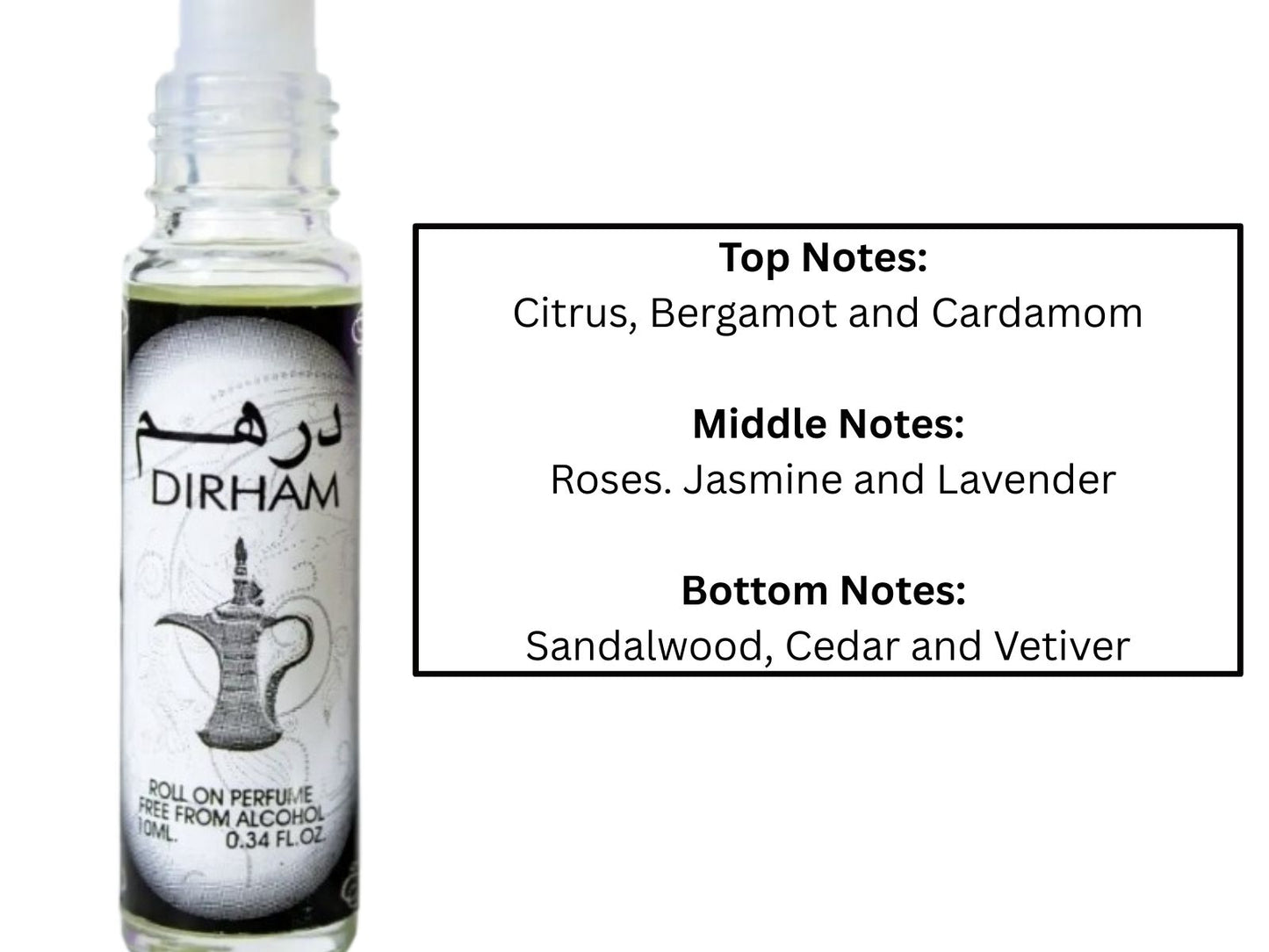 Dirham Silver by Ard Al Zaafaran 10ml Concentrated Perfume Oil ā Roll-On Attar
