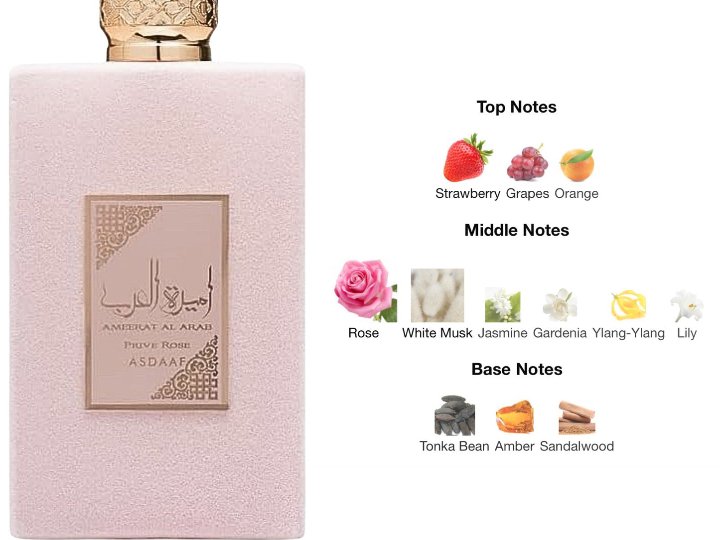 Asdaaf Ameerat Al Arab Prive Rose 100ml EDP