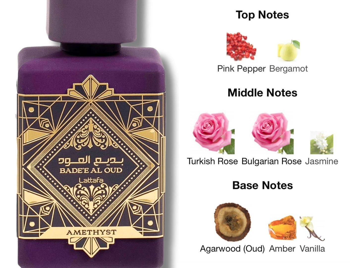 Lattafa Badee Al Oud Amethyst EDP 100ml | Unisex Perfume