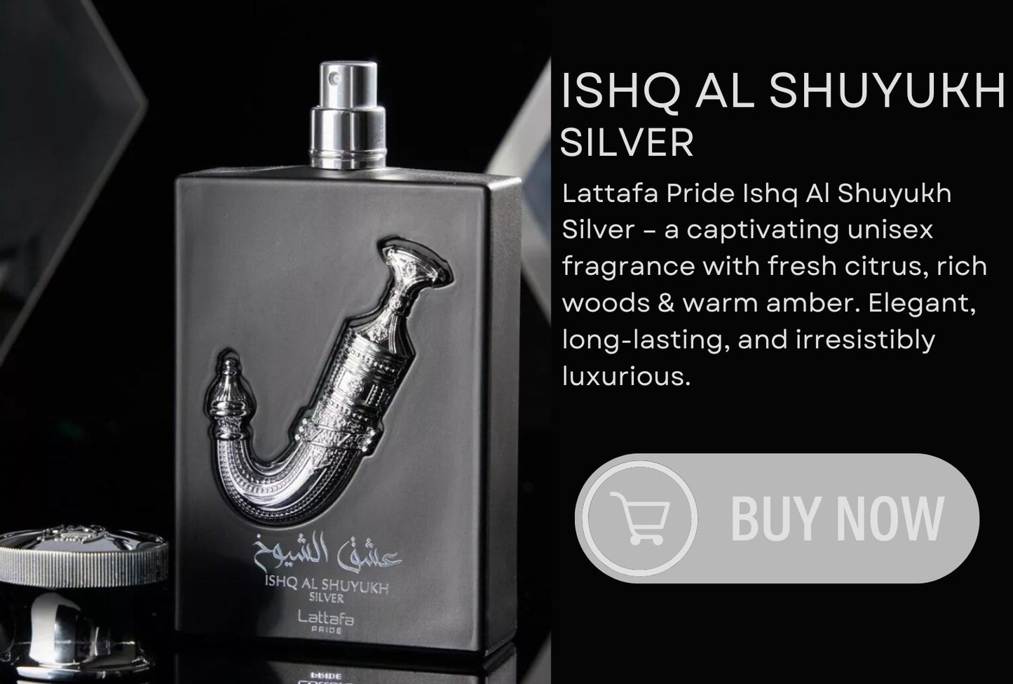 Ishq Al Shuyukh Silver by Lattafa Pride 100ml EDP Perfume