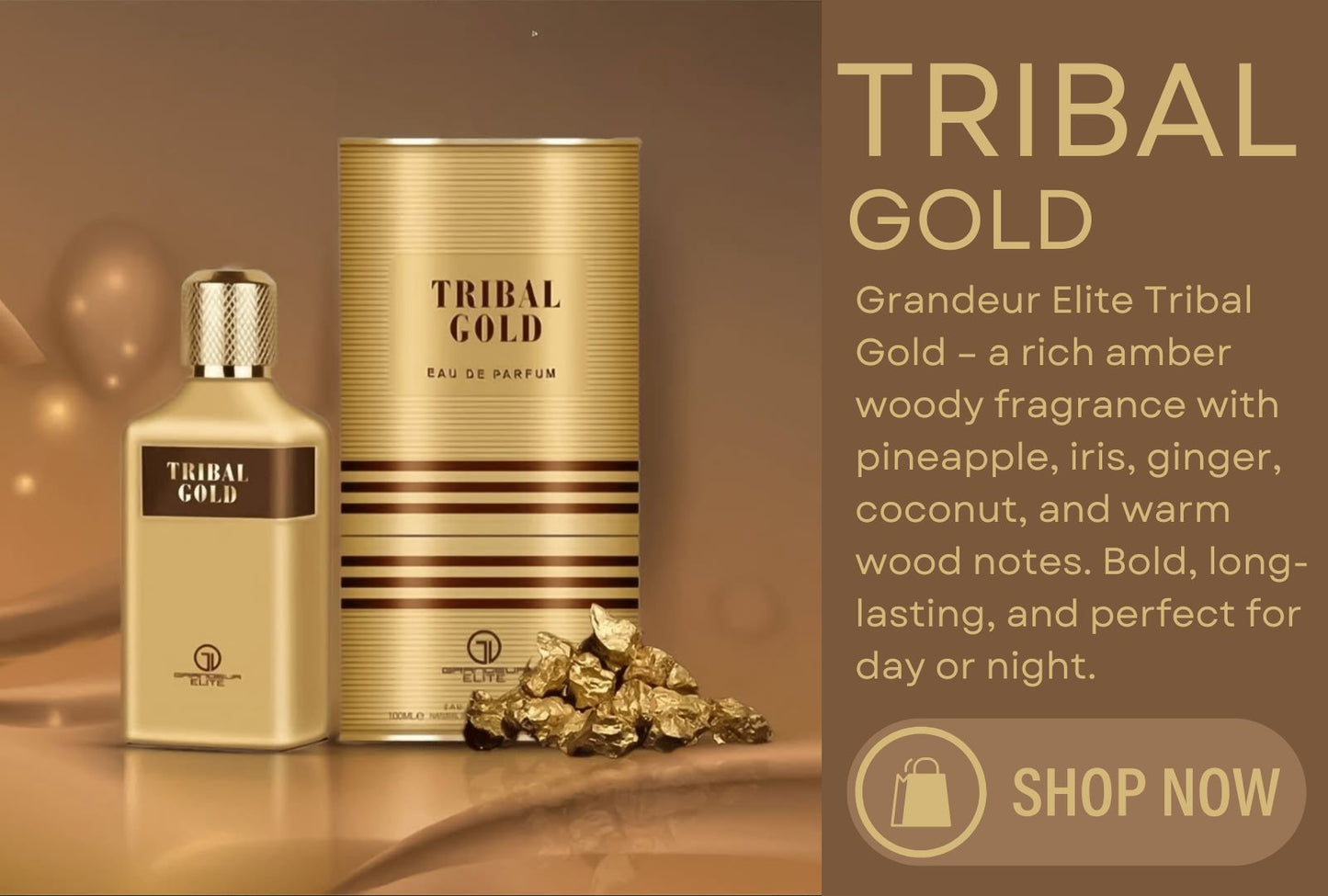 Tribal Gold by Grandeur Elite 100ml EDP Perfume