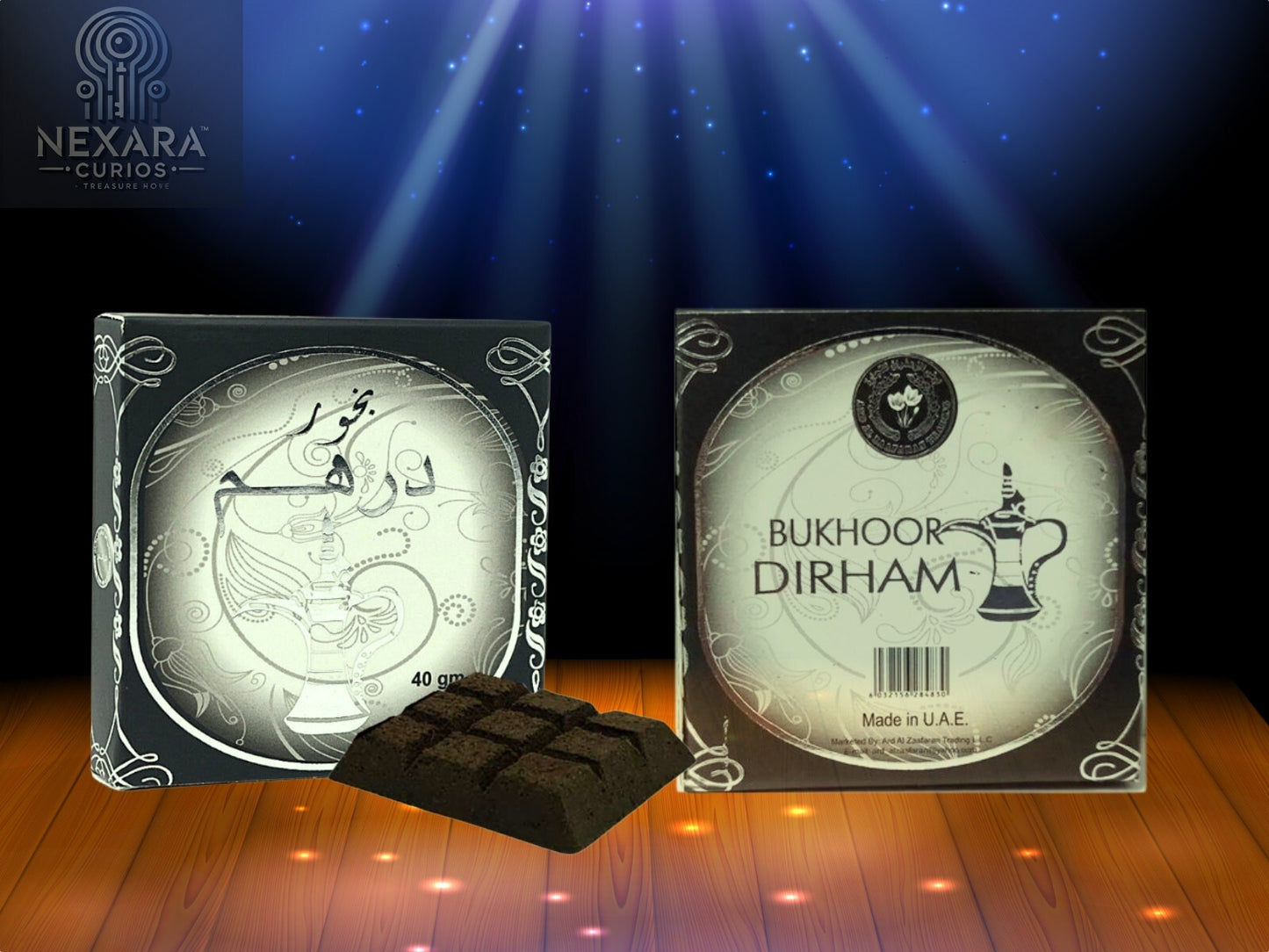 Dirham Bakhoor 40g by Ard Al Zaafaran β Gold or Silver Arabian Incense Bricks
