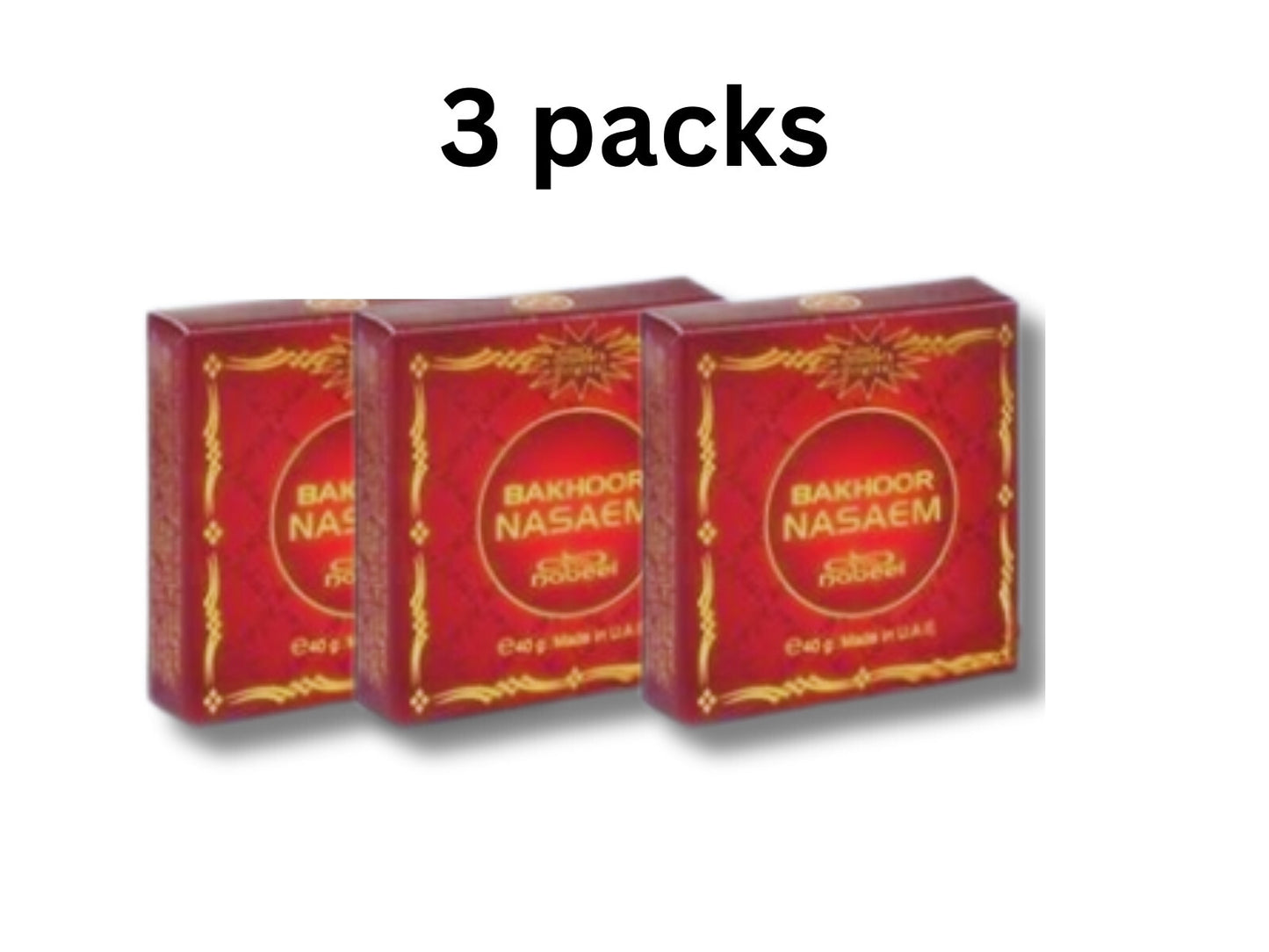 Nasaem Bakhoor 40g by Nabeel ā Premium Oud Incense Bricks for Home Fragrance