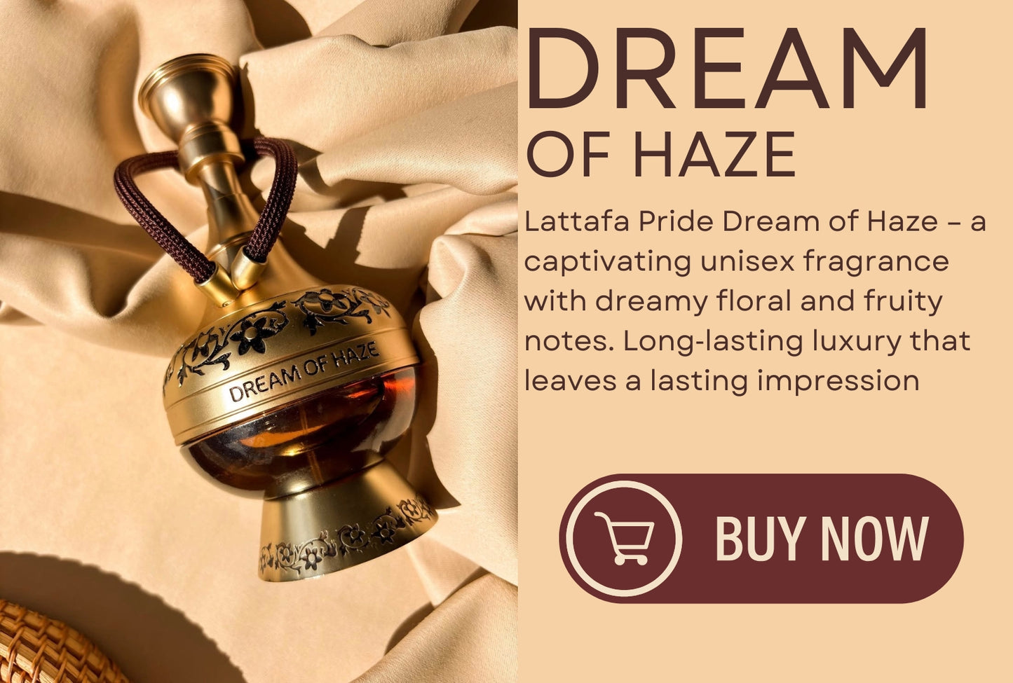 Dream of Haze by Lattafa Pride 100ml EDP | Sweet Spicy Unisex