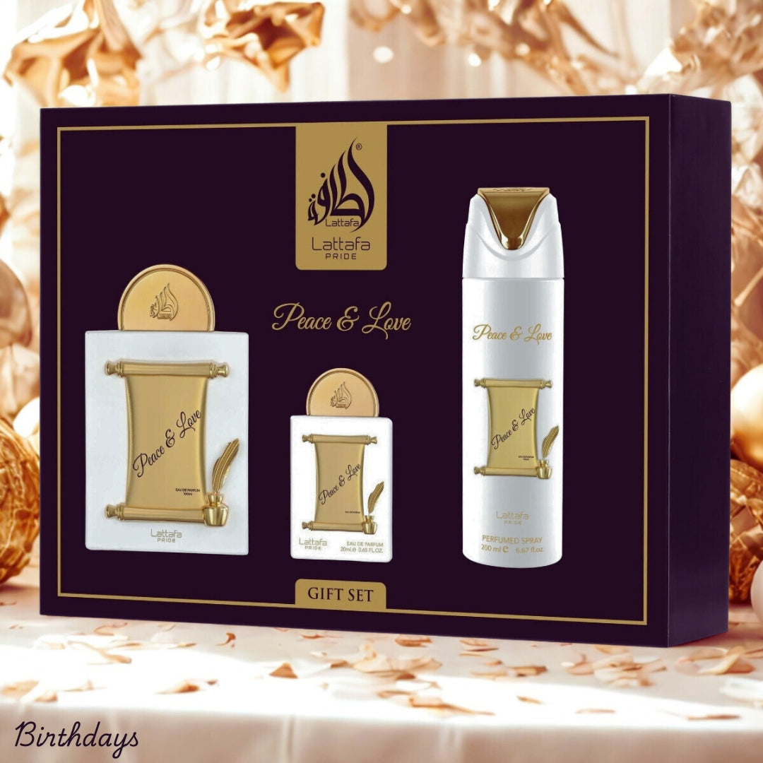 Peace & Love Gift Set by Lattafa | Eau de Parfum Collection