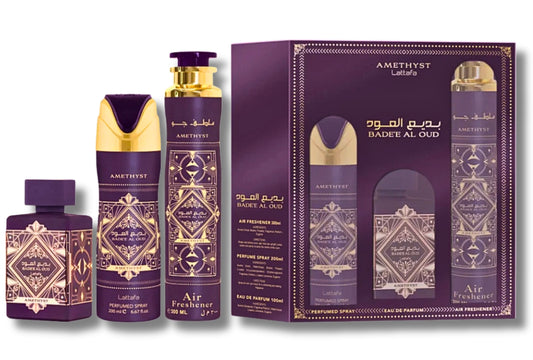 Lattafa Badee Al Oud Amethyst Gift Set