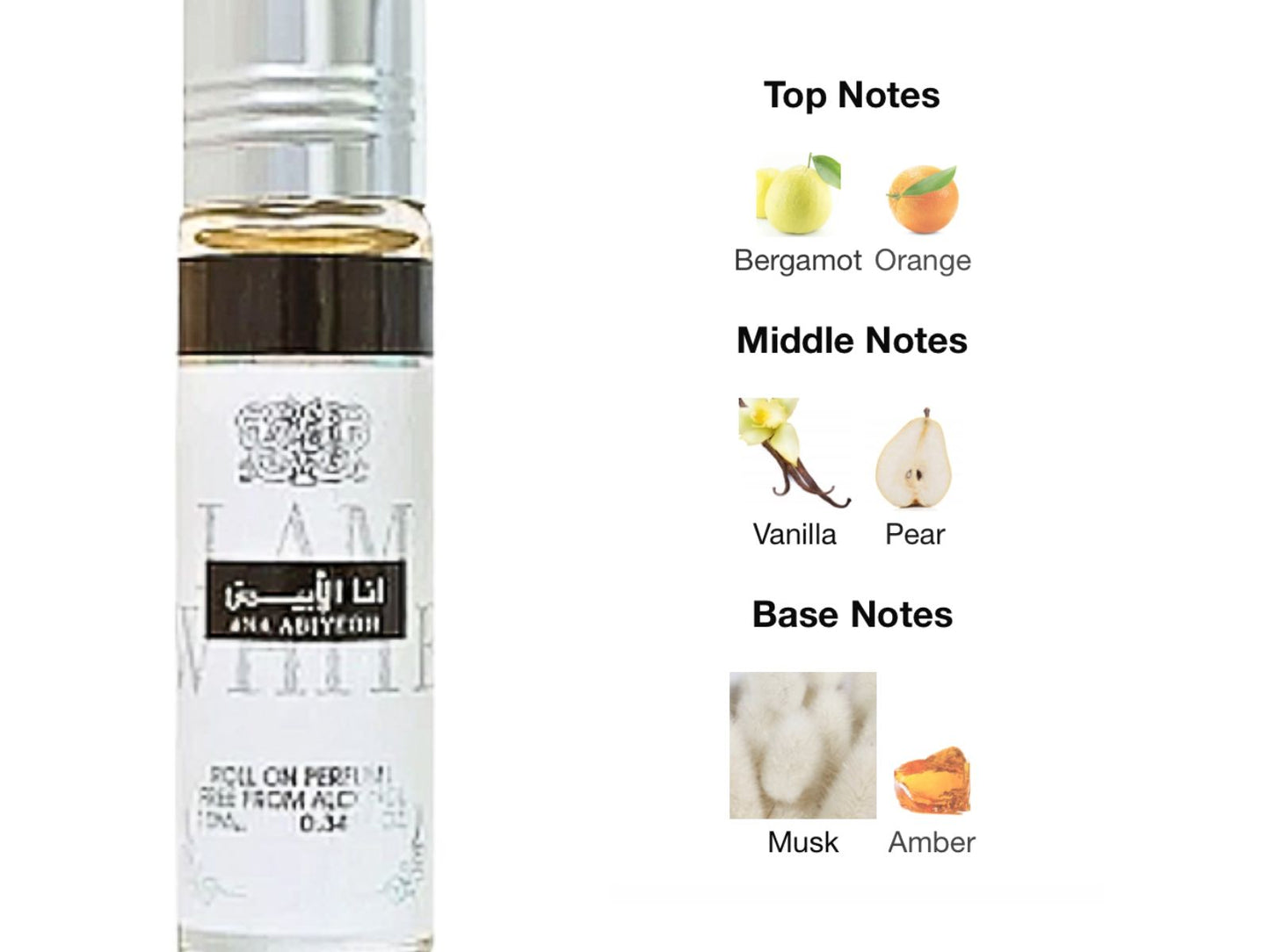 Ana Abiyedh 10ml Roll-On Perfume Oil by Ard Al Zaafaran