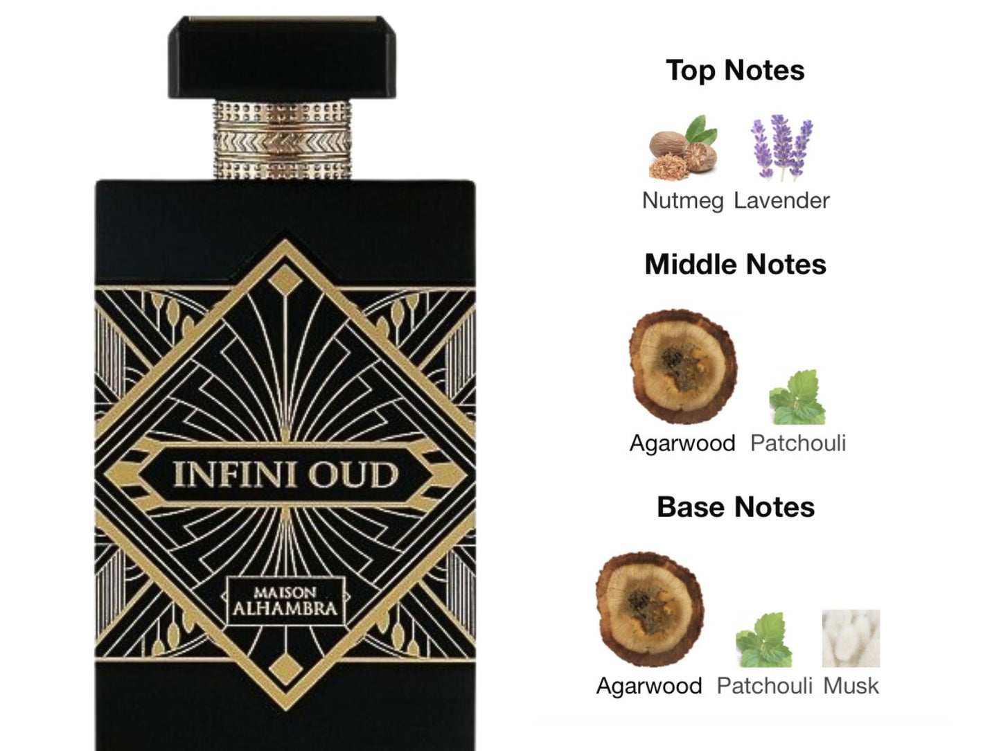 Maison Alhambra Infini Oud 100ml EDP Unisex Perfume