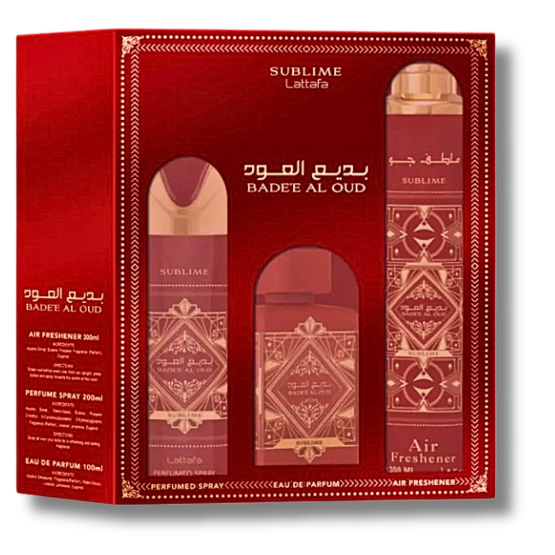 Lattafa Badee Al Oud Sublime Gift Set