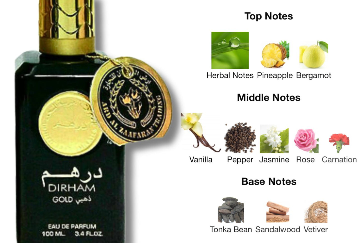 Dirham Gold EDP 100ml by Ard Al Zaafaran – Unisex