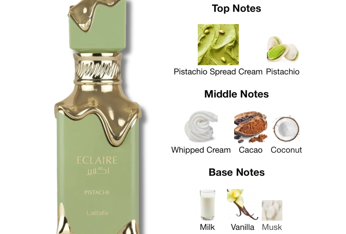 Eclaire Pistache by Lattafa 100ml EDP Perfume