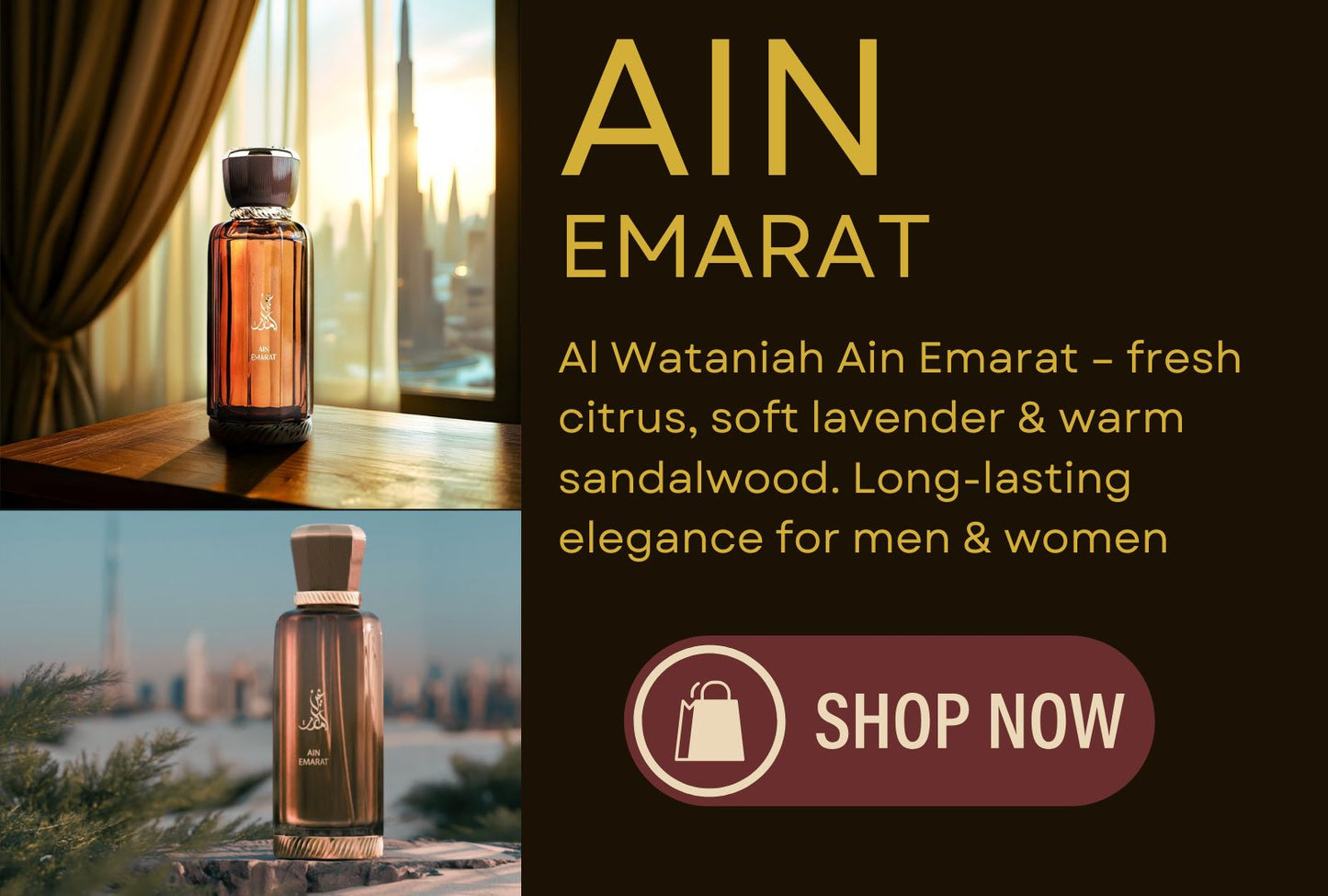 Ain Emarat by Al Wataniah 100ml EDP Perfume Long Lasting
