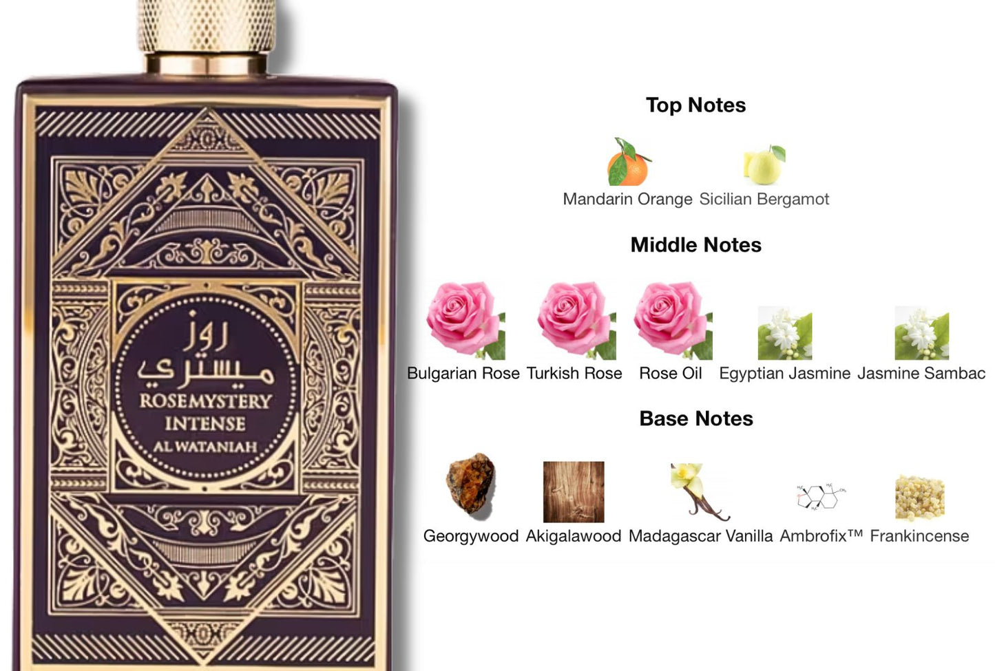 Rose Mystery Intense by Al Wataniah 100ml EDP