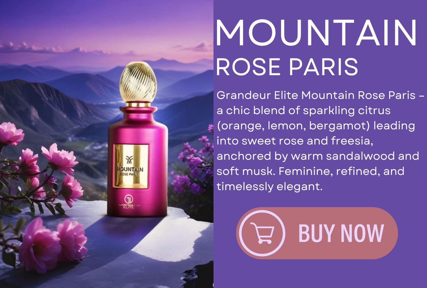 Mountain Rose Paris by Grandeur Elite 100ml EDP Unisex