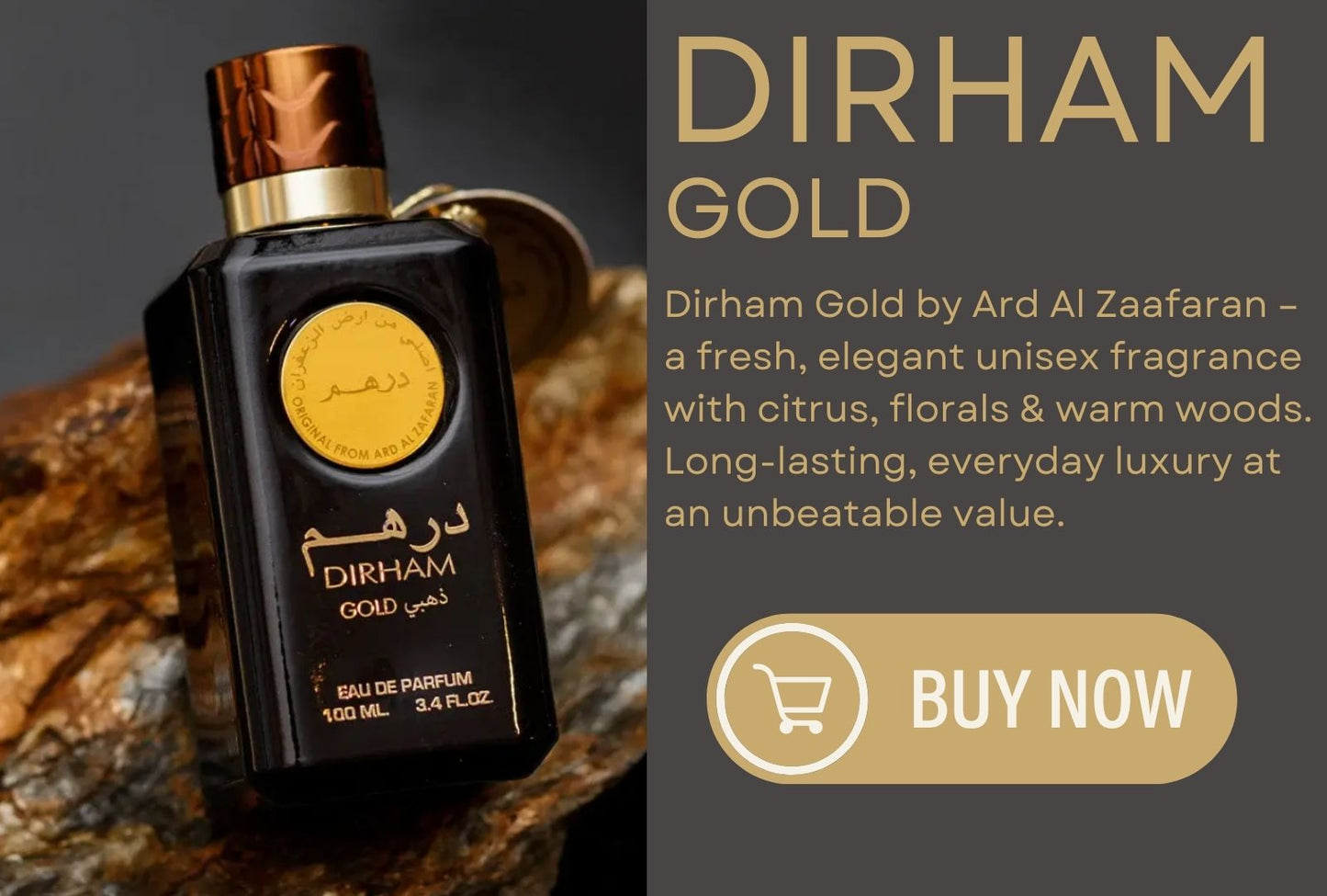 Dirham Gold EDP 100ml by Ard Al Zaafaran – Unisex