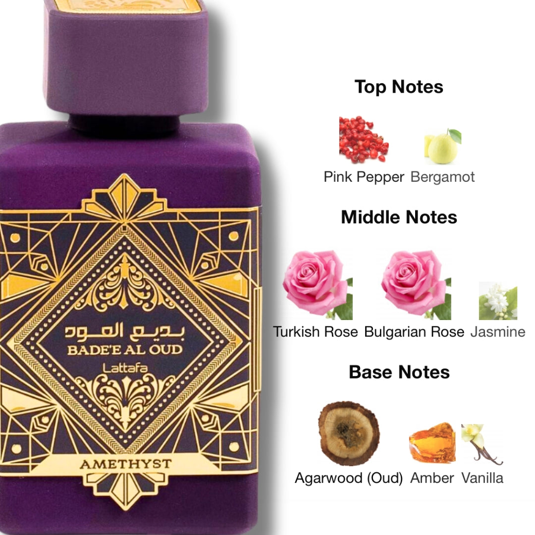Lattafa Badee Al Oud Amethyst Gift Set
