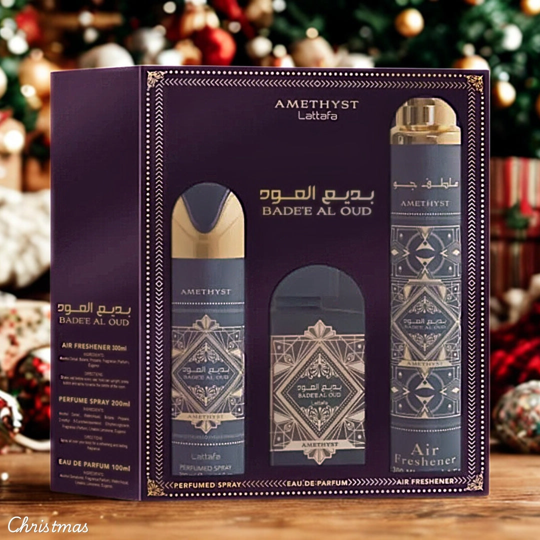 Lattafa Badee Al Oud Amethyst Gift Set