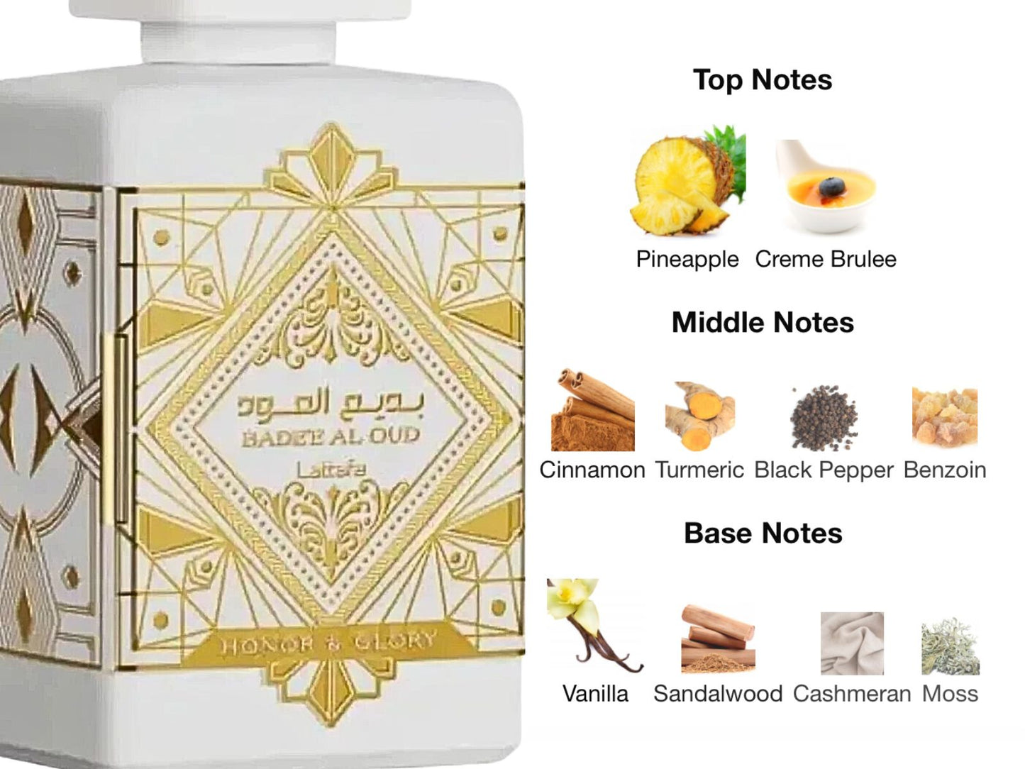 Badee Al Oud  Honor and Glory 100ml By Lattafa EDP Next Day Delivery New
