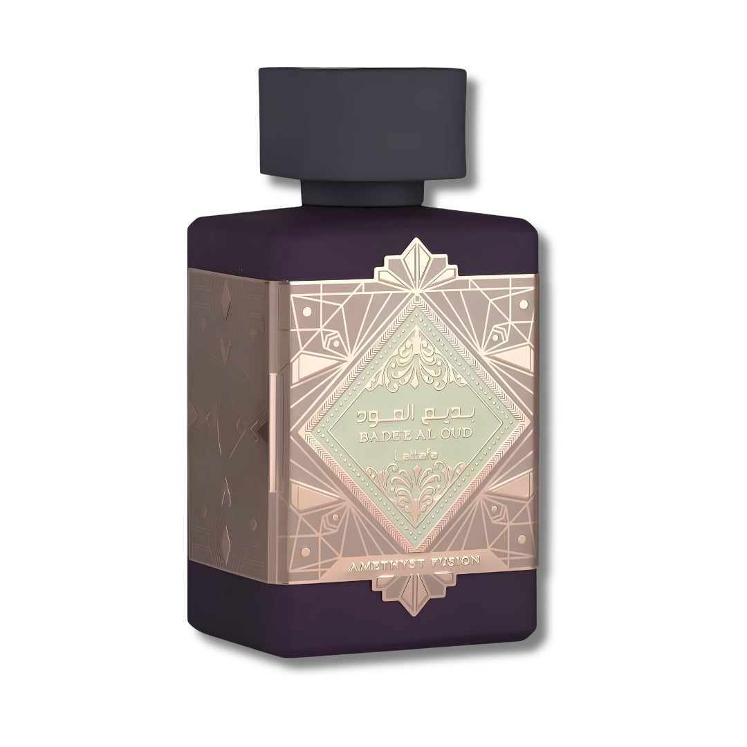 Badee Al Oud Amethyst Infusion by Lattafa 100ml EDP bottle