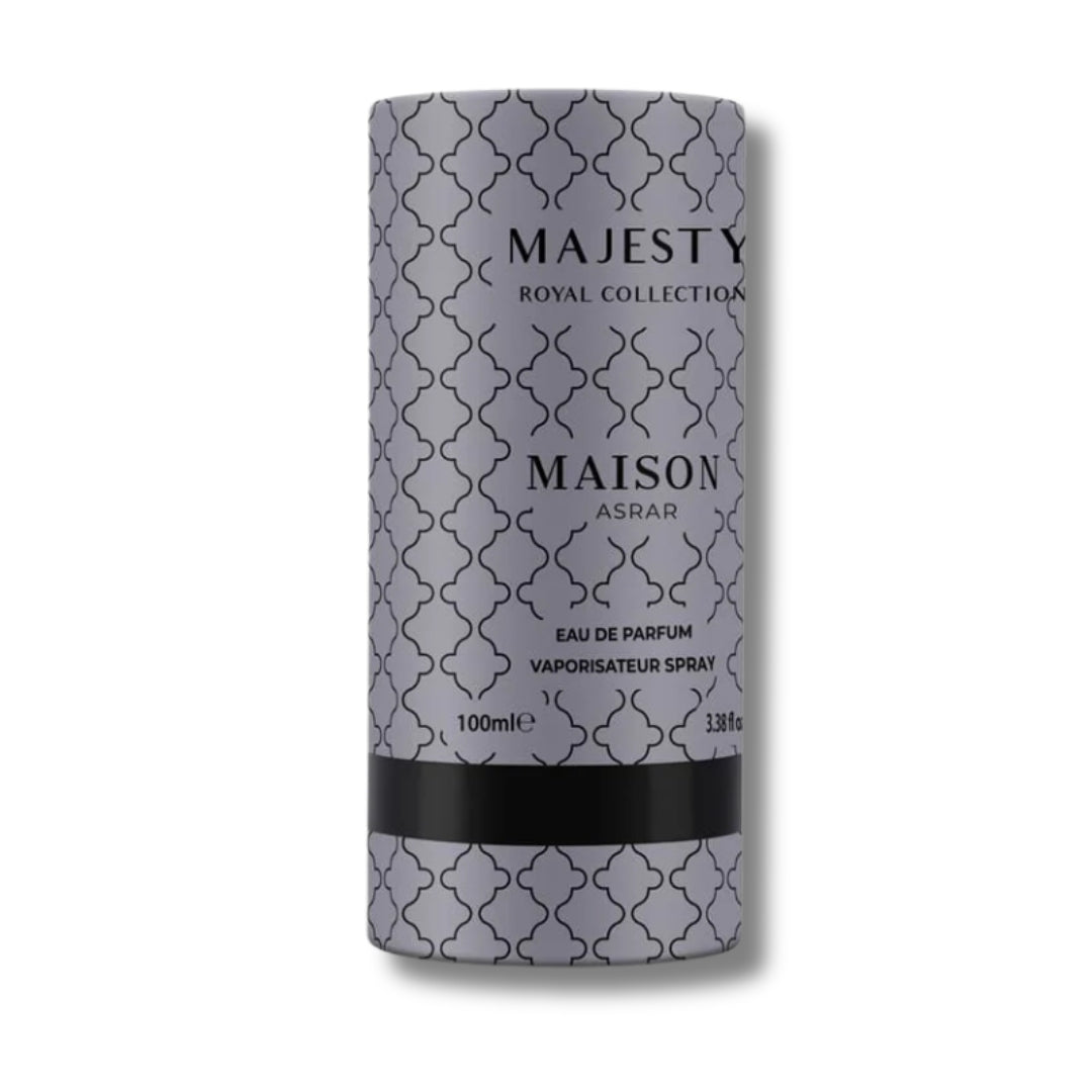 Maison Asrar Majesty round box, front view