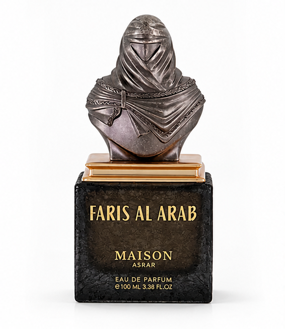 Maison Asrar Faris Al Arab Eau de Parfum 100ml bottle on a white background