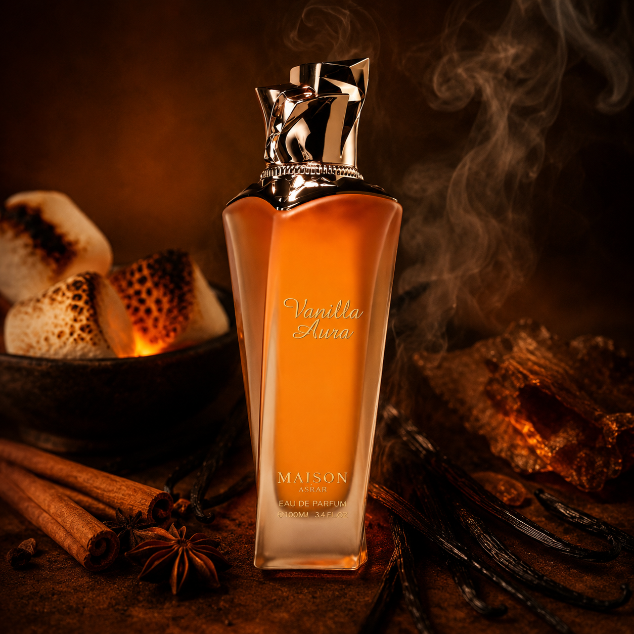 Maison Asrar Vanilla Aura EDP 100ml | Spiced Oriental Vanilla Perfume